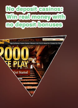 Free no deposit cash bonus casino