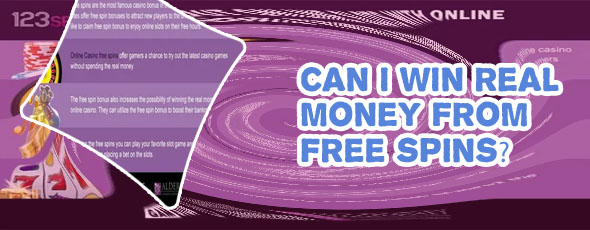 Real money casino free spins